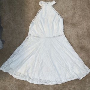 White lace dress, large, size 13.